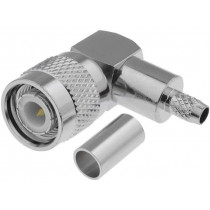 ; Plug; TNC; male; angled 90°; RG58; crimped; for cable;  ; Plug; TNC; male; angled 90°; RG58; crimped; for cable;