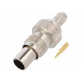 303-051-001 (TNC-50-R/2-H155/N14.01); Plug; TNC; male; straight; 50Ω; H155; crimped; for cable; teflon; UNICON