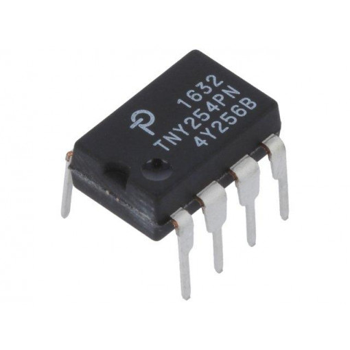 TNY254PN; PMIC; AC/DC switcher,SMPS controller; Uin: 85÷265V; DIP8; flyback; POWER INTEGRATIONS