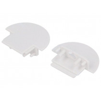 76510001; Cap for LED profiles; white; ABS; Application: GROOVE10; TOPMET