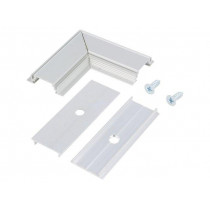 76530020; Connector 90°; natural; aluminium; Application: GROOVE10; TOPMET