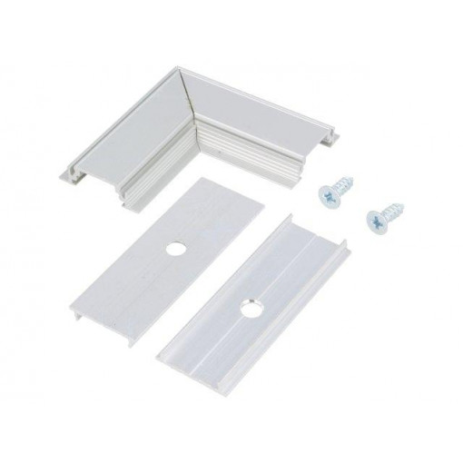 76530020; Connector 90°; natural; aluminium; Application: GROOVE10; TOPMET