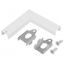 TOP-89150001; Connector 90°; white; aluminium; Application: SLIM8; TOPMET