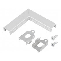 89150020; Connector 90°; natural; aluminium; Application: SLIM8; TOPMET