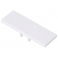 90100001; Cap for LED profiles; white; ABS; Application: BACK10; TOPMET
