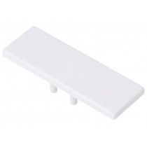 90100001; Cap for LED profiles; white; ABS; Application: BACK10; TOPMET
