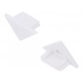 91070001; Cap for LED profiles; white; ABS; Application: TRIO10; TOPMET