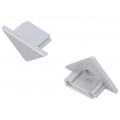 91070040; Cap for LED profiles; grey; ABS; Application: TRIO10; TOPMET
