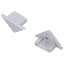 91070040; Cap for LED profiles; grey; ABS; Application: TRIO10; TOPMET