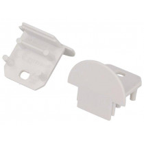 96090001; Cap for LED profiles; white; ABS; Application: DEEP10; TOPMET