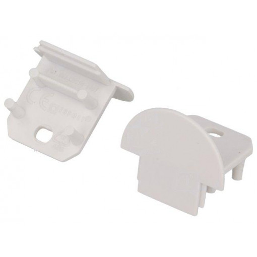 96090001; Cap for LED profiles; white; ABS; Application: DEEP10; TOPMET
