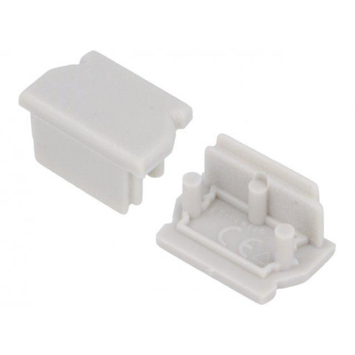 A1080022; Cap for LED profiles; grey; ABS; Application: UNI12; TOPMET