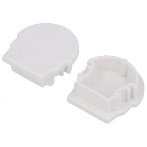 A1950001; Cap for LED profiles; white; ABS; Application: UNI12; TOPMET