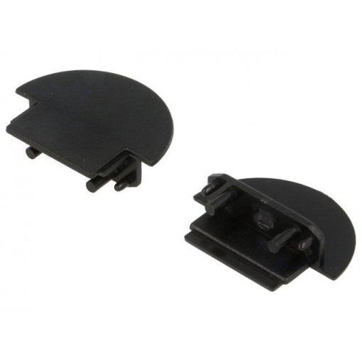 A3060002; Cap for LED profiles; black; ABS; Application: GROOVE14; TOPMET