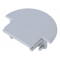 A3100040; Cap for LED profiles; silver; ABS; Application: GROOVE14; TOPMET