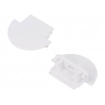 A3110001; Cap for LED profiles; white; ABS; Application: GROOVE14; TOPMET