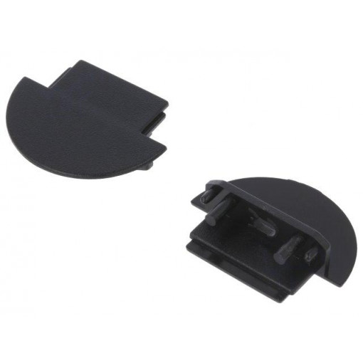 A3110002; Cap for LED profiles; black; ABS; Application: GROOVE14; TOPMET