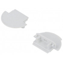 A3110022; Cap for LED profiles; grey; ABS; Application: GROOVE14; TOPMET