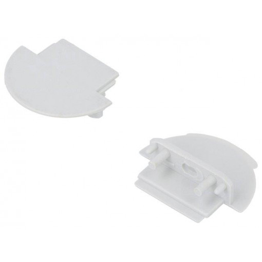 A3110022; Cap for LED profiles; grey; ABS; Application: GROOVE14; TOPMET