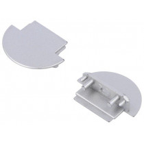A3110040; Cap for LED profiles; silver; ABS; Application: GROOVE14; TOPMET