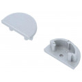 B2990040; Cap for LED profiles; silver; ABS; Application: ARC12; TOPMET