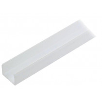 V3530038; Cover for LED profiles; white; 1m; V: E9; push-in; TOPMET