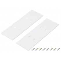 V4550001S; Cap for LED profiles; white; steel; Application: VARIO30; TOPMET