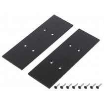 V4550002S; Cap for LED profiles; black; steel; Application: VARIO30; TOPMET