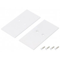V4560001S; Cap for LED profiles; white; steel; Application: VARIO30; TOPMET