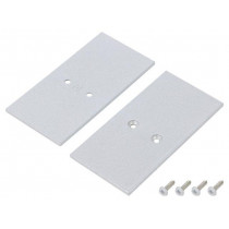 V4560022S; Cap for LED profiles; silver; steel; Application: VARIO30; TOPMET