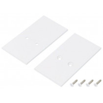 V4570001S; Cap for LED profiles; white; steel; Application: VARIO30; TOPMET