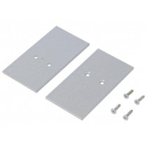 V4570022S; Cap for LED profiles; silver; steel; Application: VARIO30; TOPMET