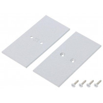 V4580022S; Cap for LED profiles; silver; steel; Application: VARIO30; TOPMET