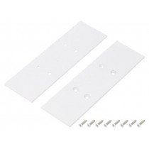 V4590001S; Cap for LED profiles; white; steel; Application: VARIO30; TOPMET