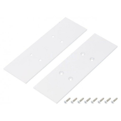 V4590001S; Cap for LED profiles; white; steel; Application: VARIO30; TOPMET