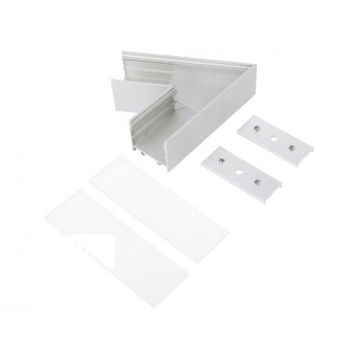 V4660020S; Connector 60°; silver; aluminium; Application: VARIO30-02; TOPMET