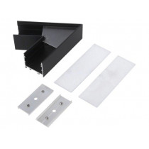 V4660021S; Connector 60°; black; aluminium; Application: VARIO30-02; TOPMET