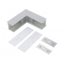 V4680020S; Connector 90°; silver; aluminium; Application: VARIO30-02; TOPMET