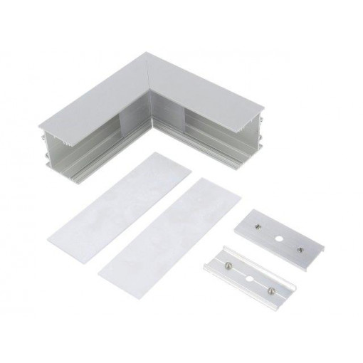 V4680020S; Connector 90°; silver; aluminium; Application: VARIO30-02; TOPMET