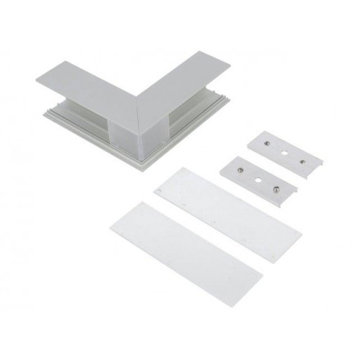 V4710020S; Connector 270°; silver; aluminium; Application: VARIO30-02; TOPMET