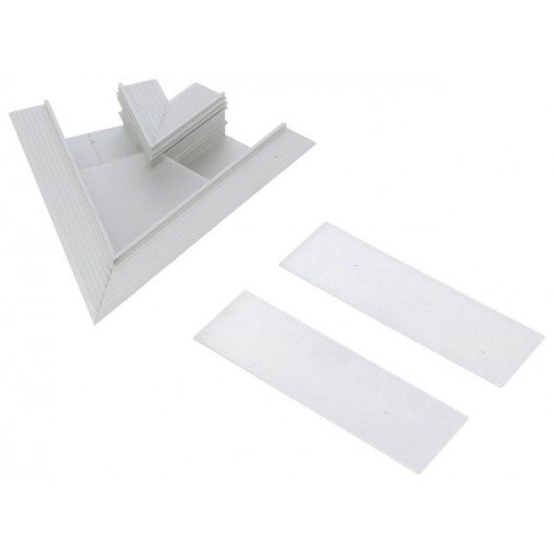 V4720020S; Connector 60°; silver; aluminium; Application: VARIO30-05; TOPMET