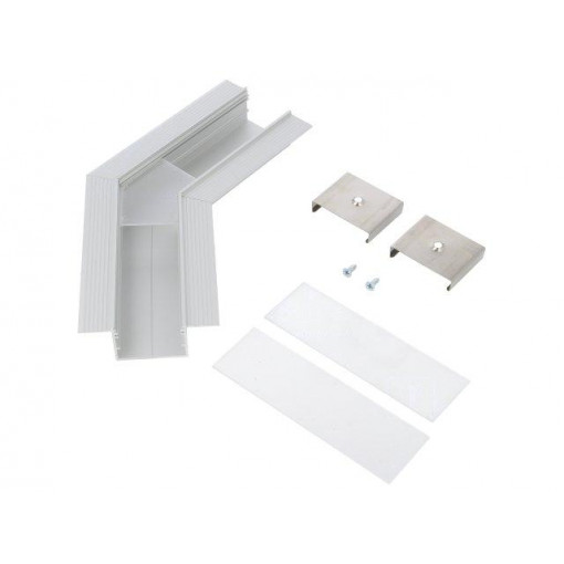 V4760020S; Connector 135°; silver; aluminium; Application: VARIO30-05; TOPMET