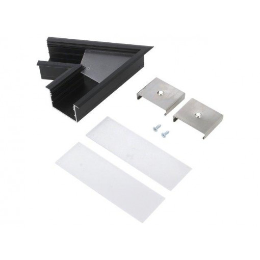 V4780021S; Connector 60°; black; aluminium; Application: VARIO30-07; TOPMET