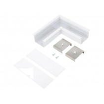 V4790001S; Connector 90°; white; aluminium; Application: VARIO30-07; TOPMET