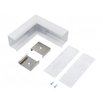 V4800001S; Connector 90°; white; aluminium; Application: VARIO30-07; TOPMET