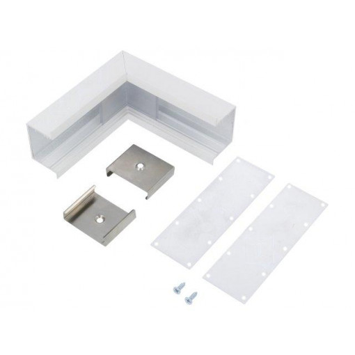 V4800001S; Connector 90°; white; aluminium; Application: VARIO30-07; TOPMET