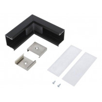 V4800021S; Connector 90°; black; aluminium; Application: VARIO30-07; TOPMET