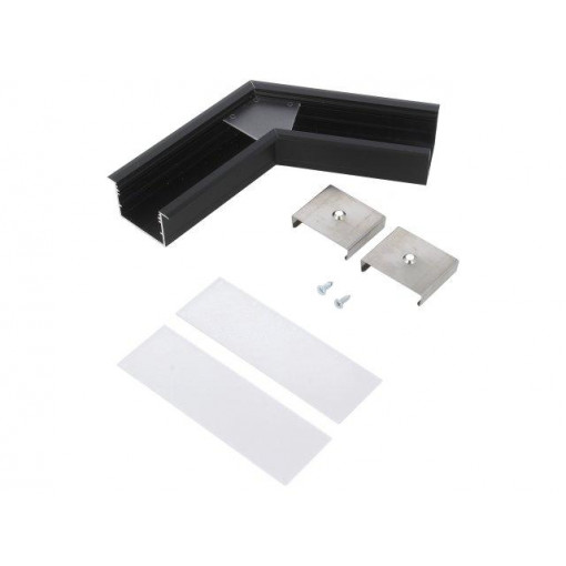 V4810021S; Connector 120°; black; aluminium; Application: VARIO30-07; TOPMET