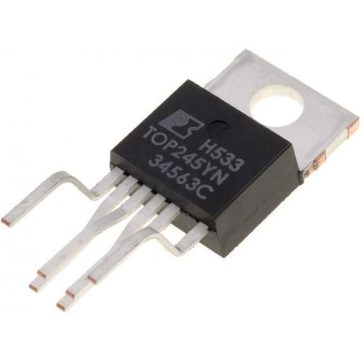 TOP245YN; PMIC; AC/DC switcher,SMPS controller; 61.5÷140kHz; TO220-7C; POWER INTEGRATIONS