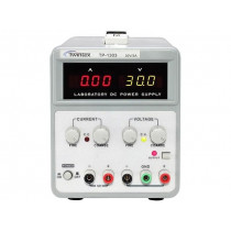 TP-1305; Power supply: laboratory; Channels: 2; 0÷30VDC; 0÷5A; 5VDC; 1A; TWINTEX TP-1305; Power supply: laboratory; Channels: 2; 0÷30VDC; 0÷5A; 5VDC; 1A; TWINTEX